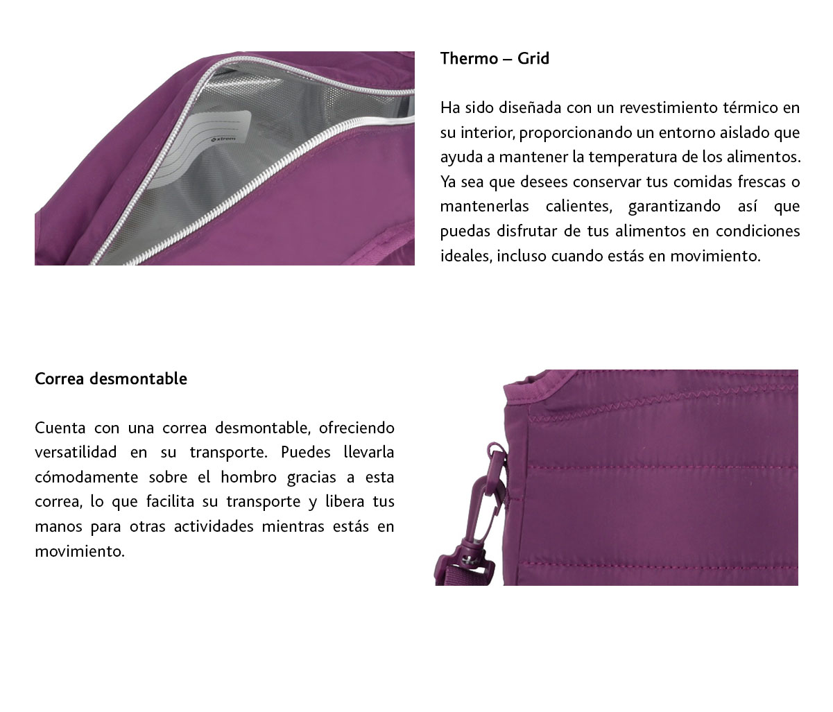 LONCHERA XTREM TÉRMICA NEW NEO 4XT MORADA