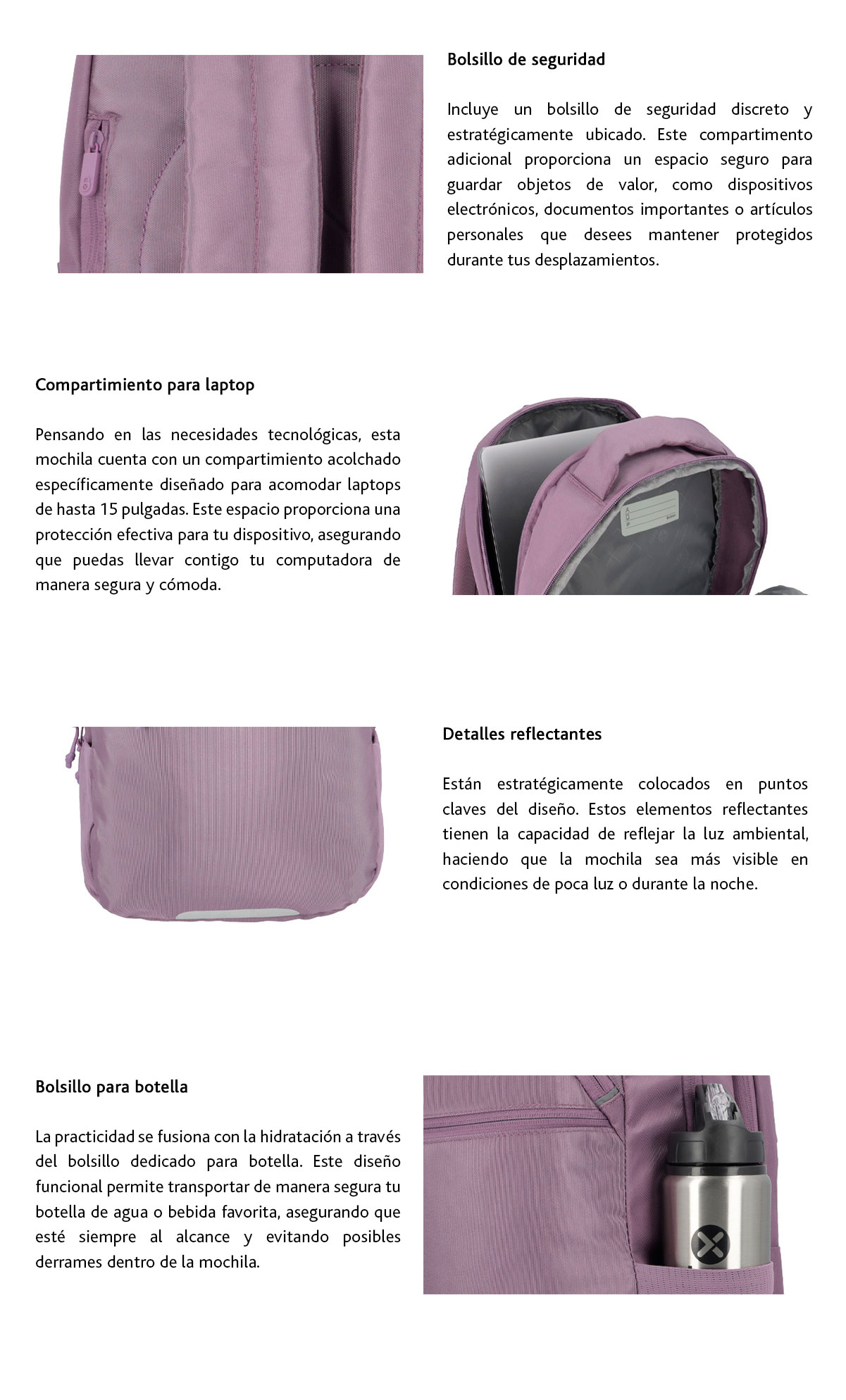 MOCHILA NOTEBOOK XTREM BOWEN 4XT MORADO 15