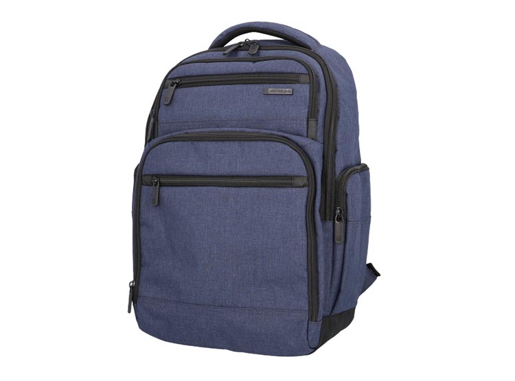 MOCHILA BANKER 802 AZUL MELANGE SAXOLINE - 2