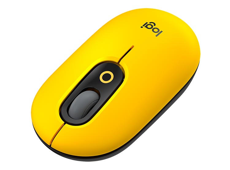 Ripley - MOUSE LOGITECH POP WS BLACK YELLOW