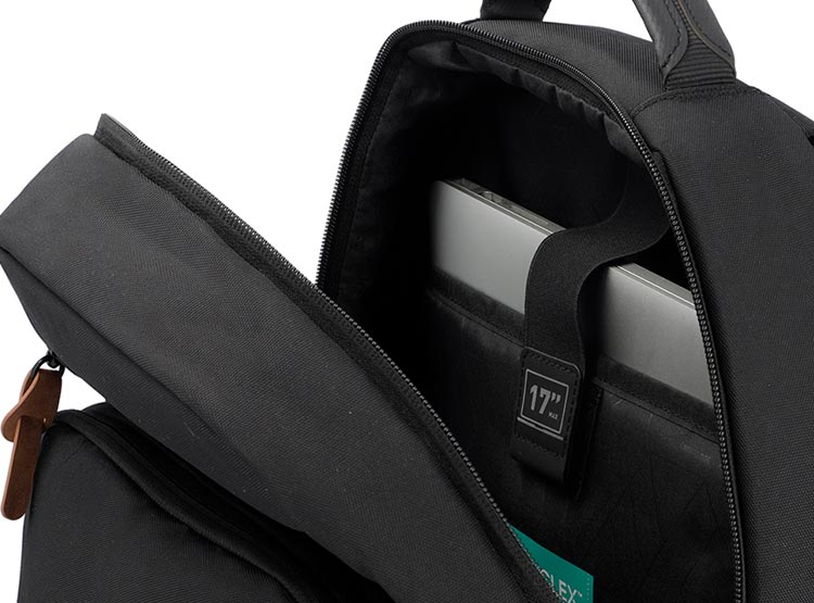 MOCHILA NOTEBOOK SAXOLINE CITY 3SX NEGRA M 17" - 7