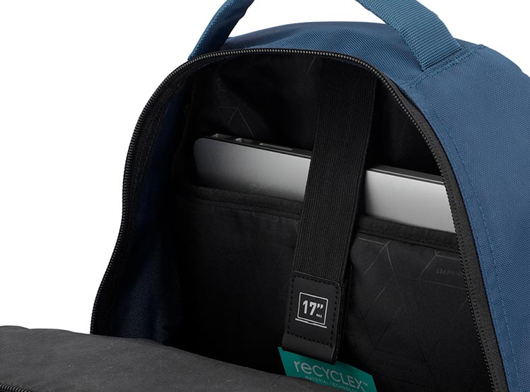 MOCHILA NOTEBOOK SAXOLINE CROSSWAY 3SX AZUL L 17" - 7