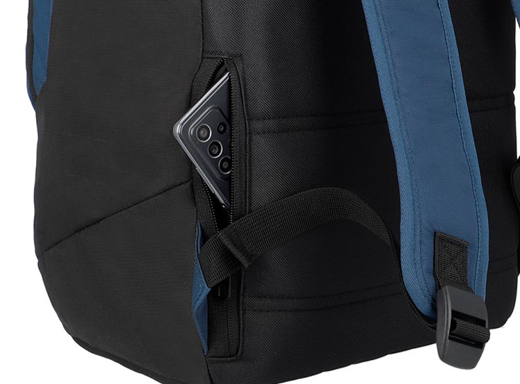 MOCHILA NOTEBOOK SAXOLINE CROSSWAY 3SX AZUL L 17" - 9