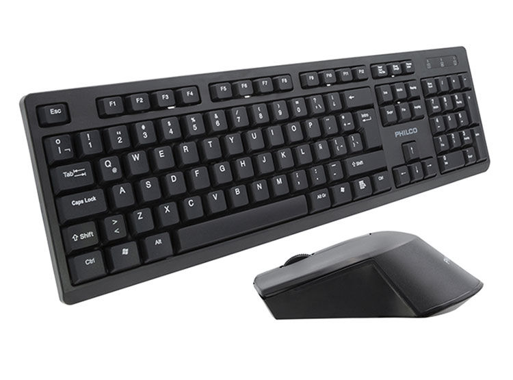 KIT TECLADO Y MOUSE INALÁMBRICO PHILCO SPT6354 NEGRO - 3
