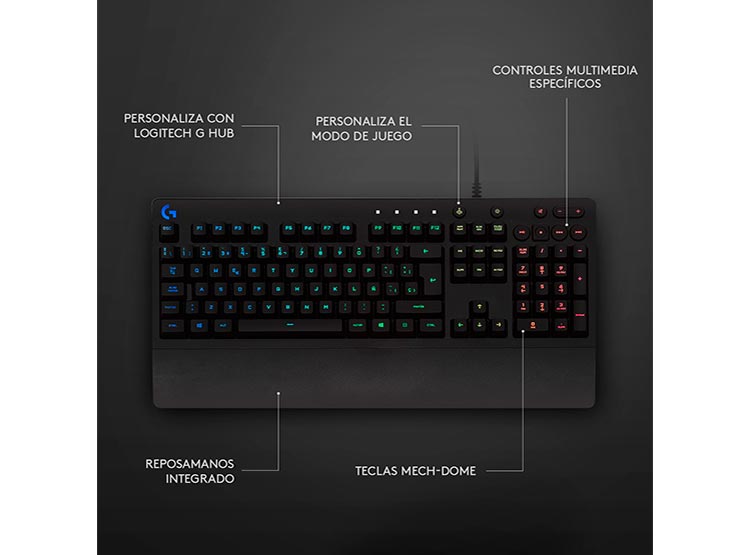 TECLADO GAMER LOGITECH PRODIGY G213 - 7