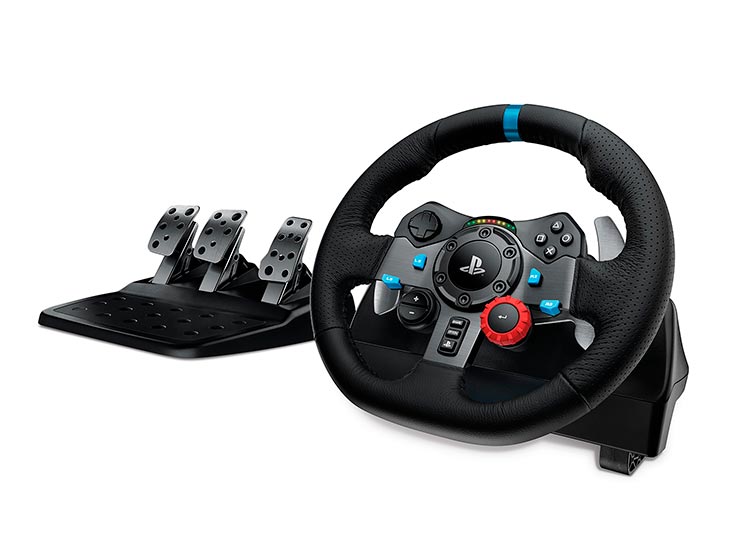 CONTROL PLAYSTATION G29 DRIVING FORCE LOGITECH VOLANTE DE CARRERAS + PEDALES - 1