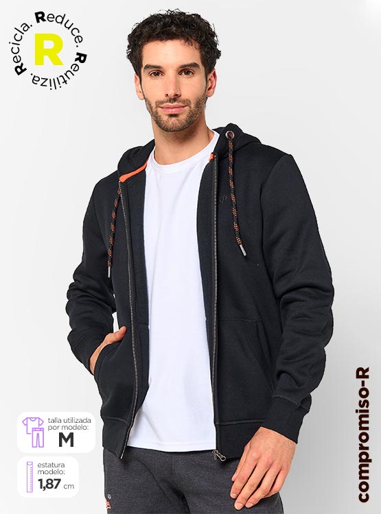 POLERÓN ROBERT LEWIS FULL ZIPPER LISO