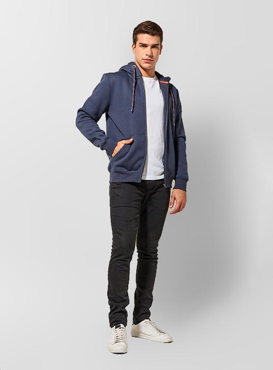 POLERÓN ROBERT LEWIS FULL ZIPPER LISO - 4