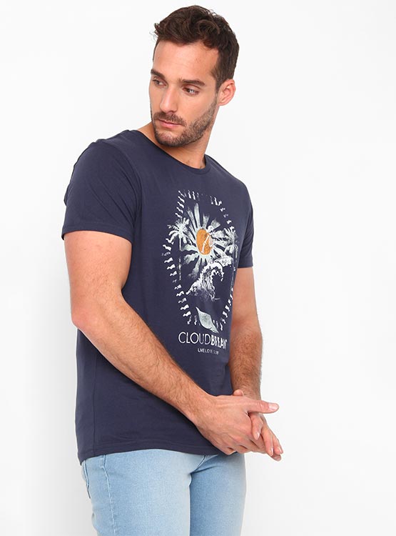 POLERA MANGA CORTA ALGODÓN HOMBRE CLOUDBREAK PRINT - 2