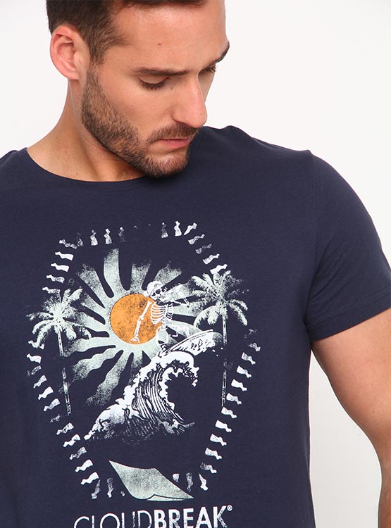POLERA MANGA CORTA ALGODÓN HOMBRE CLOUDBREAK PRINT - 4