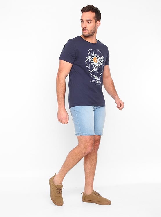 POLERA MANGA CORTA ALGODÓN HOMBRE CLOUDBREAK PRINT - 1