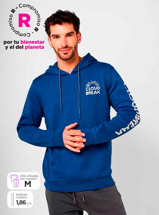 POLERÓN CLOUDBREAK HOODIE PRINT MANGAS - 1