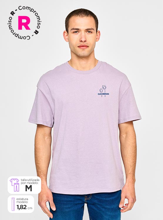 POLERA MANGA CORTA ALGODÓN HOMBRE CLOUDBREAK PRINT