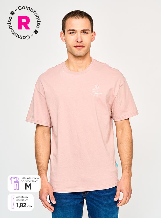 POLERA MANGA CORTA ALGODÓN HOMBRE CLOUDBREAK PRINT - 1