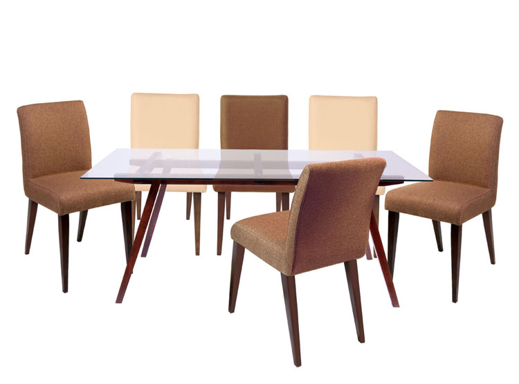 JUEGO DE COMEDOR CLAVIJO DESIGN SALERNO 6 SILLAS