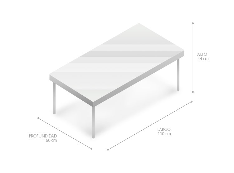 MESA DE CENTRO SPAZZIO JOCKEY NATURAL TUBO - 4