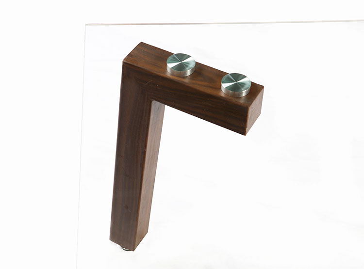 MESA DE CENTRO SPAZZIO JOCKEY NOGAL TUBO - 3