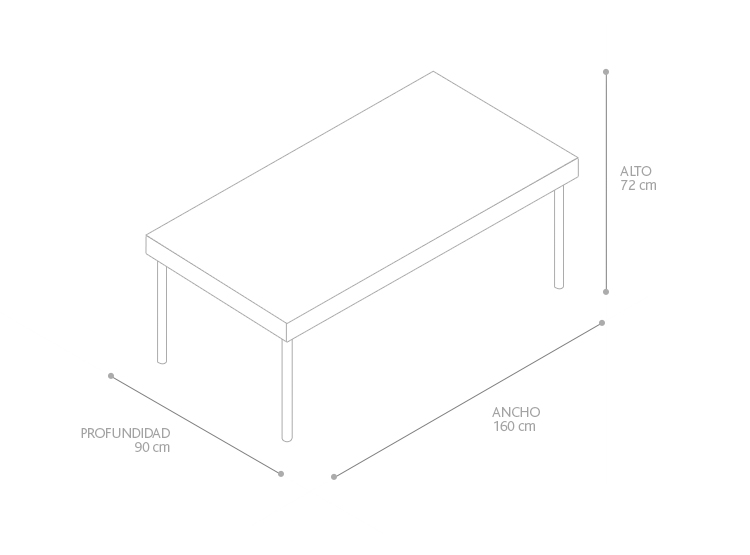 MESA DE COMEDOR CLAVIJO DESIGN X ROBLE 1.6 - 3
