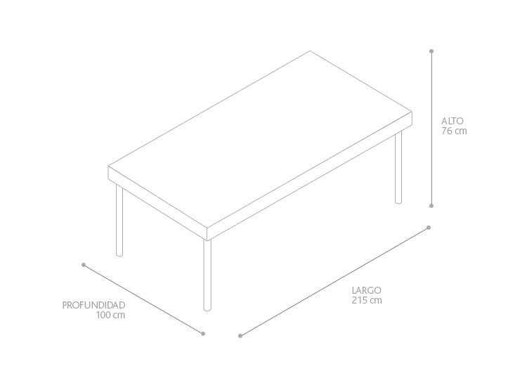 MESA DE COMEDOR CLAVIJO DESIGN CAMPESTRE - 3