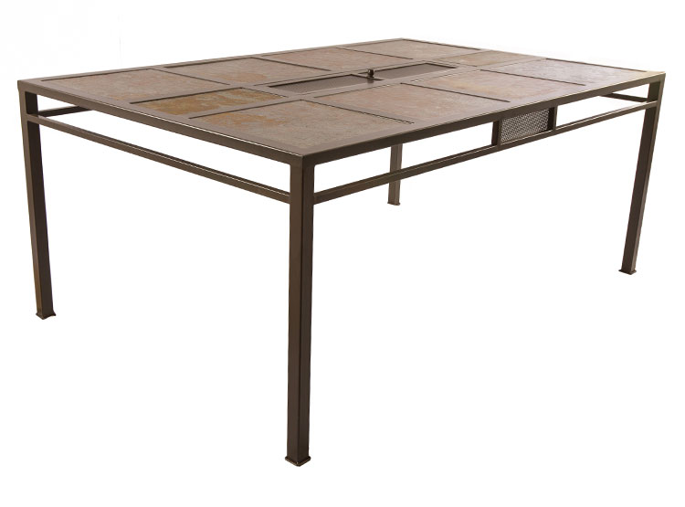 JUEGO DE COMEDOR TERRAZA RIPLEY HOME CON BRASERO GRANDE 10S - 6