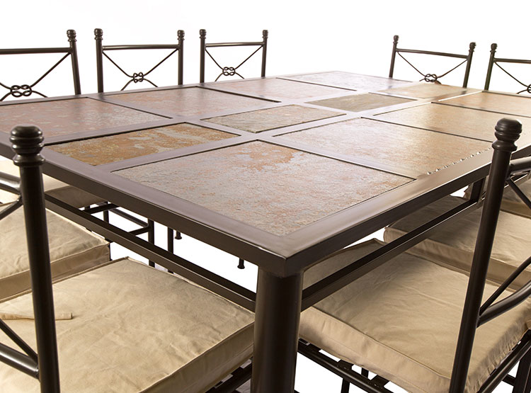 JUEGO DE COMEDOR TERRAZA RIPLEY HOME FRANJA PIEDRA NUDO 10S - 6