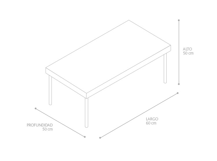 MESA LATERAL RIPLEY HOME ROBLE ASTURIAS 60 CM - 2