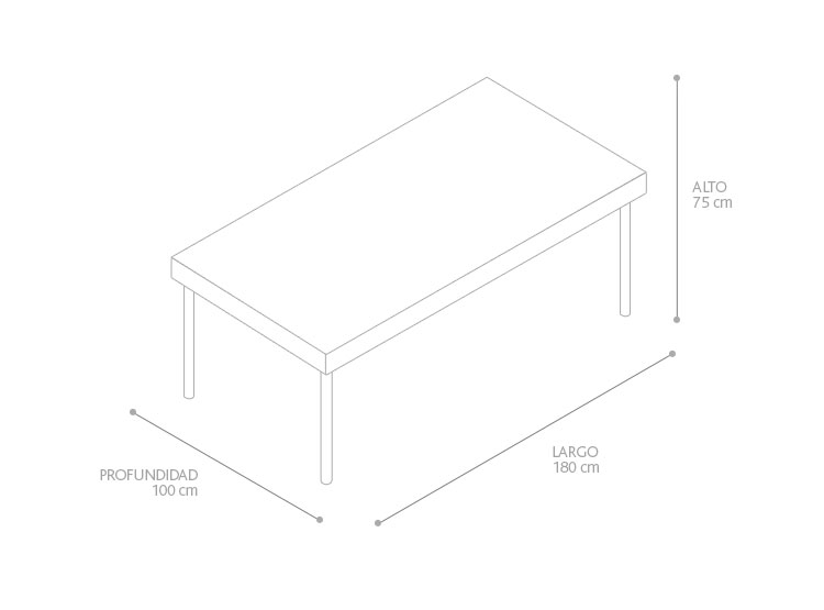 MESA DE COMEDOR RIPLEY HOME ROBLE TRIO 180 X 100 CM 19 MM - 2