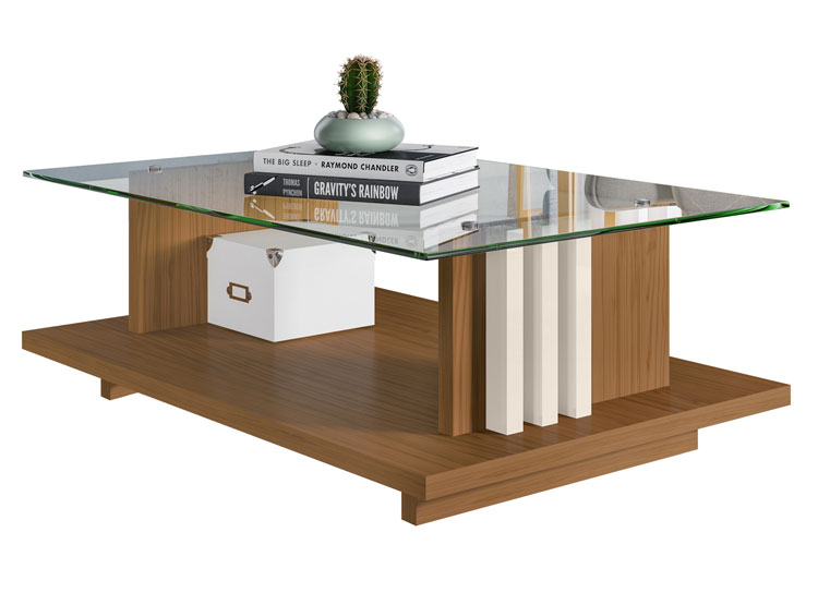 MESA DE CENTRO ALTAVISION FRIZZ NATURAL WHITE - 1