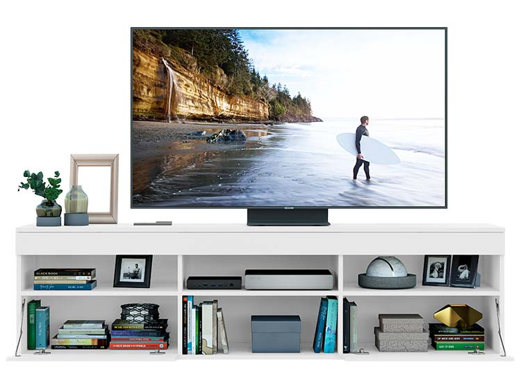 RACK PARA TV 60 PULGADAS PARIS BEDESIGN BLANCO - 2