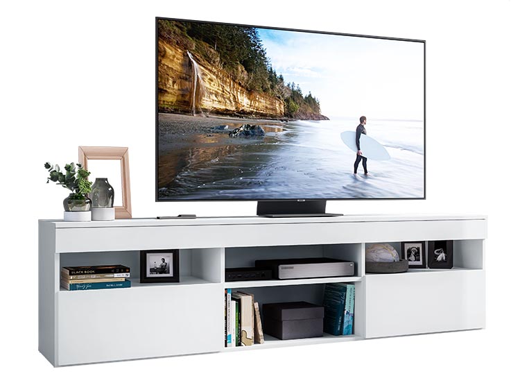 RACK PARA TV 60 PULGADAS PARIS BEDESIGN BLANCO - 3