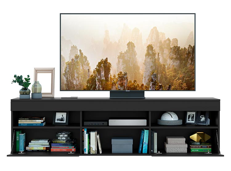 RACK PARA TV 60 PULGADAS PARIS BEDESIGN NEGRO - 2