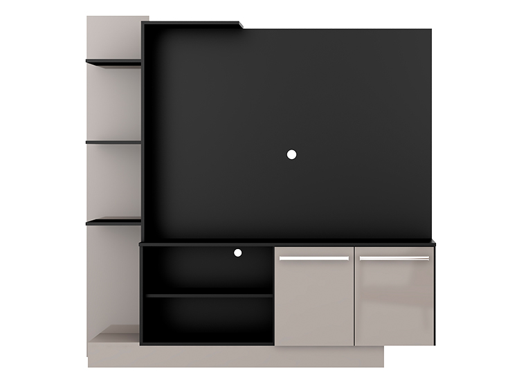RACK PARA TV 55 PULGADAS COLUMBIA BE DESIGN NEGRO - 1