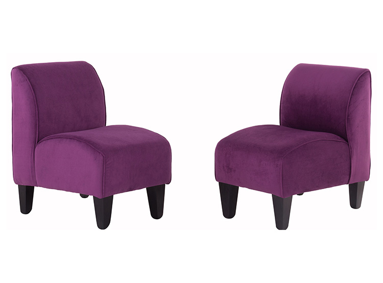 SET 2 POLTRONAS BODEVIR SOFT FELPA - 1