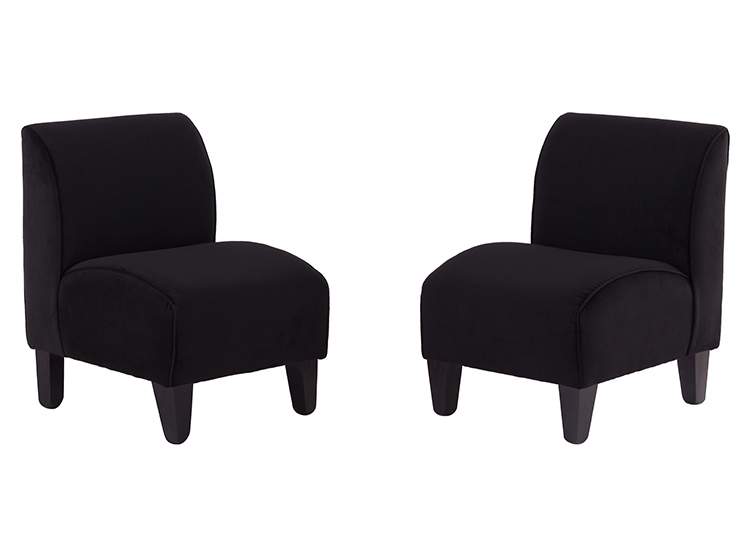 SET 2 POLTRONAS BODEVIR SOFT FELPA - 1