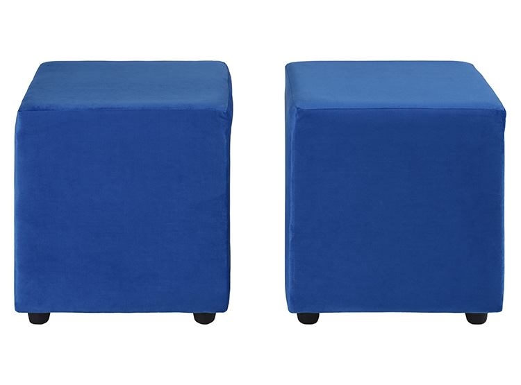 SET 2 POUFS BODEVIR CALI FELPA - 1
