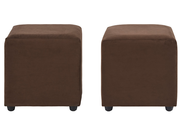 SET 2 POUFS BODEVIR CALI FELPA
