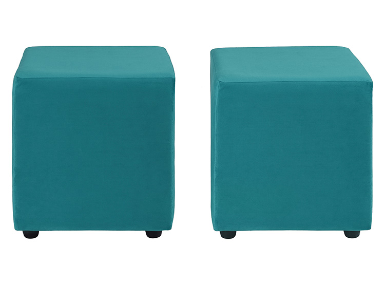 SET 2 POUFS BODEVIR CALI FELPA - 1