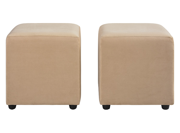 SET 2 POUFS BODEVIR CALI FELPA