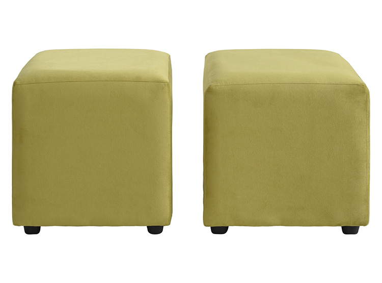 SET 2 POUFS BODEVIR CALI FELPA