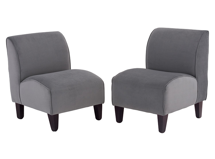 JUEGO DE LIVING BODEVIR SOFA LUA FELPA 3-1-1 CUERPOS + POLTRONAS - 3