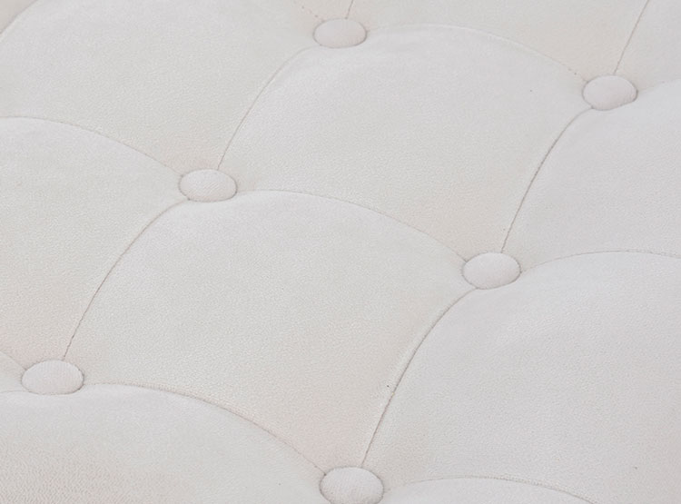 JUEGO DE LIVING BODEVIR SOFA RETRO FELPA 3 CUERPOS + 2 POUFS - 5