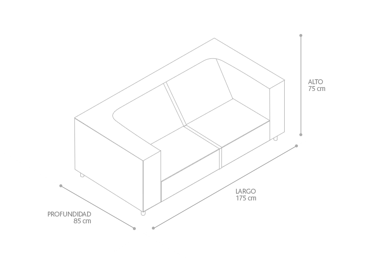 JUEGO DE LIVING BODEVIR SOFA KENDY 3 CUERPOS + 2 POUFS - 4