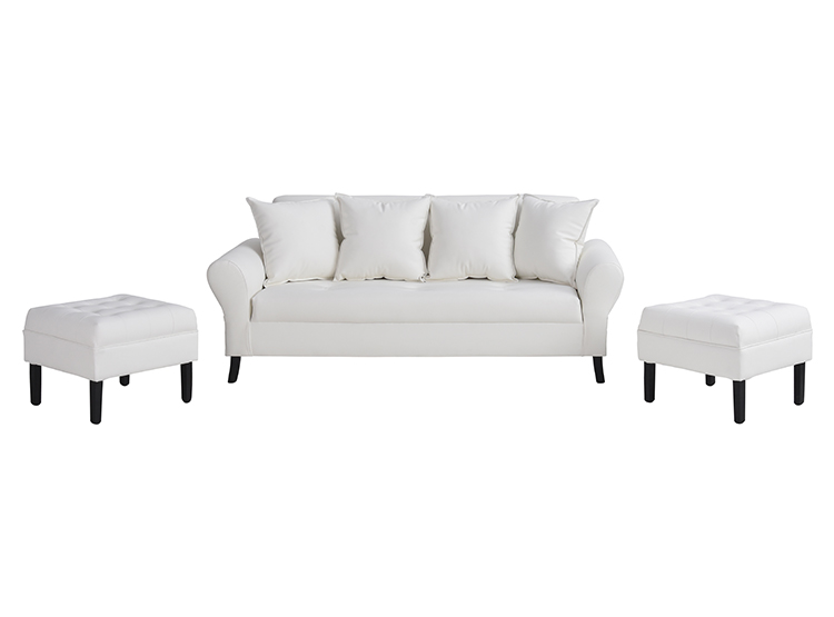 JUEGO DE LIVING BODEVIR SOFA LUA 3 CUERPOS + 2 POUFS - 3