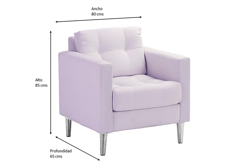 SET SILLONES BODEVIR RETRO PU 1 CUERPO - 8