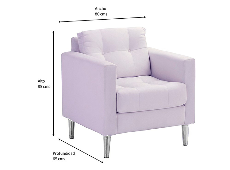 SET SILLONES BODEVIR RETRO PU 1 CUERPO - 8