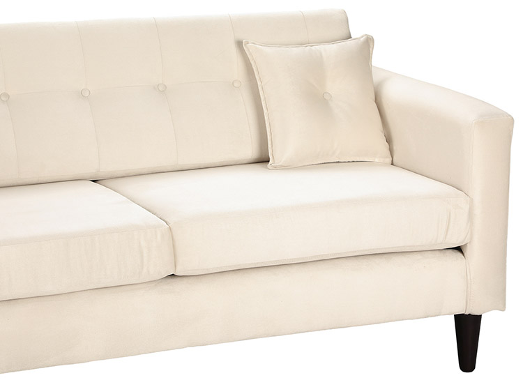 SET DE MUEBLES BODEVIR SOFÁ NEW RETRO 3 CUERPOS FELPA + POUFS - 3