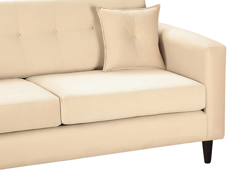 SET DE MUEBLES BODEVIR SOFÁ NEW RETRO 3 CUERPOS FELPA + POUFS - 3