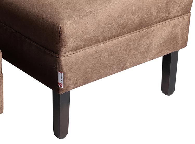 SET DE MUEBLES BODEVIR SOFÁ SKY 3 CUERPOS FELPA + POUFS - 3
