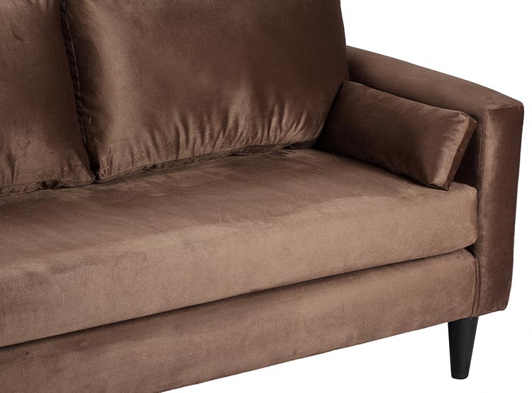 SET DE MUEBLES BODEVIR SOFÁ SKY 3 CUERPOS FELPA + POUFS - 4