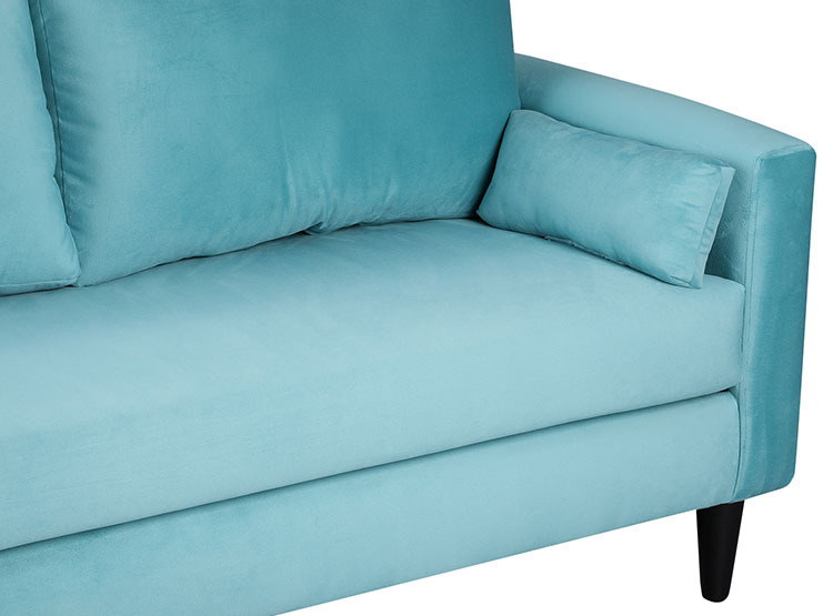 SET DE MUEBLES BODEVIR SOFÁ SKY 3 CUERPOS FELPA + POUFS - 3
